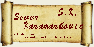 Sever Karamarković vizit kartica